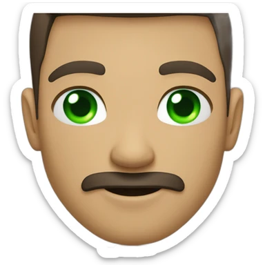 lightskin guy with thumb up and green eye sticker