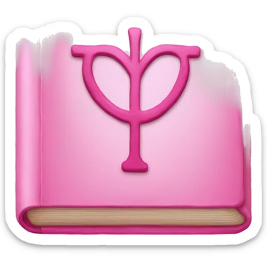 Pink bible emoji sticker