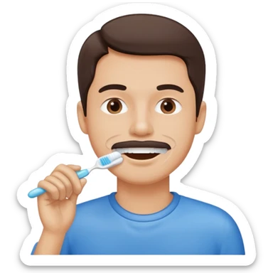 create a hand drawn icon fine line style with a men doing habits sticker