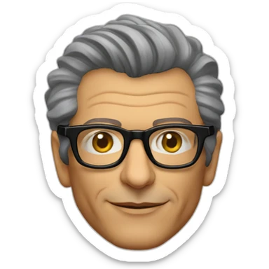 Jeff goldblum innovation consultant wearing glasses sticker