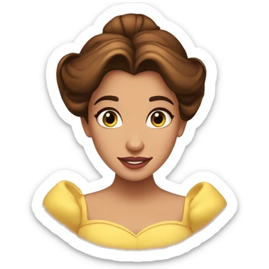 beauty and the beast belle sticker