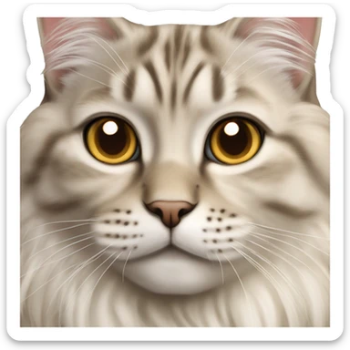 Lynx point Siberian cat  sticker