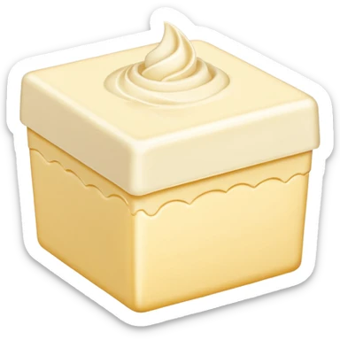 butter cream box sticker