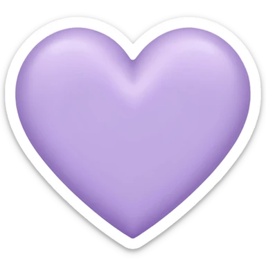 Un corazón morado pastel sticker