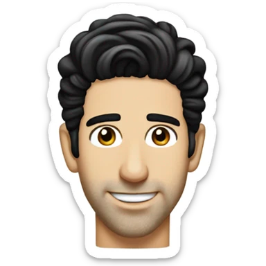 David Schwimmer younger with no facial hair sticker