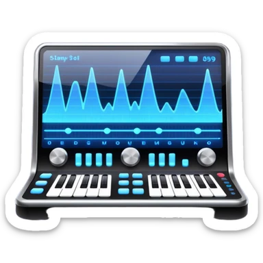 music mixing board screen sticker