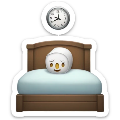 Bedtime clock  sticker
