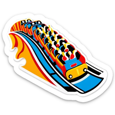 Roller coaster Portaventura sticker