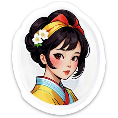 Coreana coquette sticker