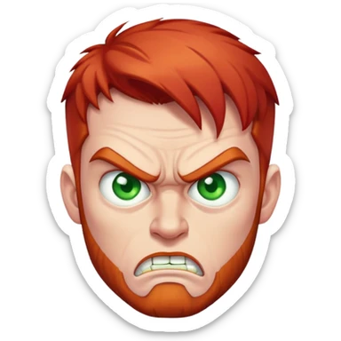 Angry Irish guy sticker