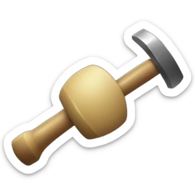 a hand hitting a gong with a hammer gif sticker