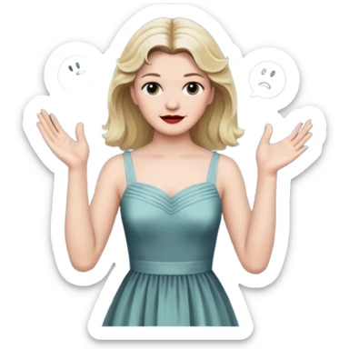 Laura Palmer hands clapping  sticker