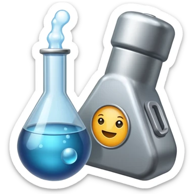 magnet in Science Lab sticker