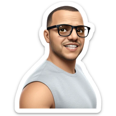 sleeveless shirt meme vibes sticker