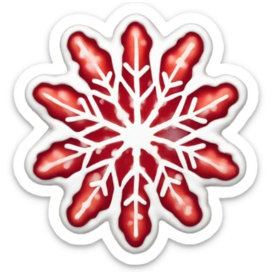 Strawberry Snowflake Crisp sticker