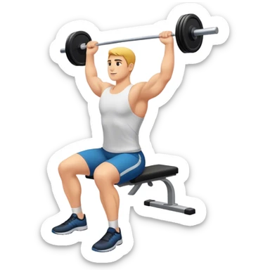 upper-back row exercise sticker