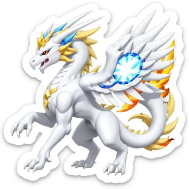 Lighdramon-Solgaleo-Reshiram-Aequcedramon-fusion sticker