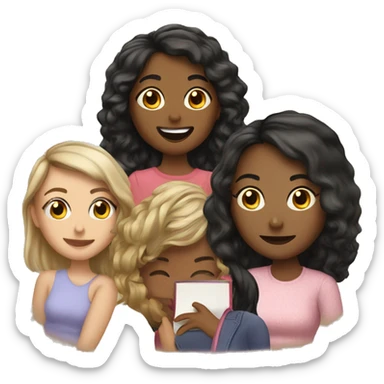 Book club girlies  sticker