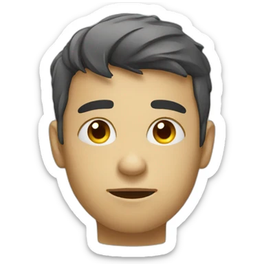 tired young programmer sticker