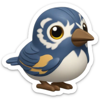 pajarito ceramica sticker