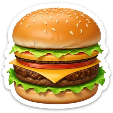 burger looks cold and not delicious sticker