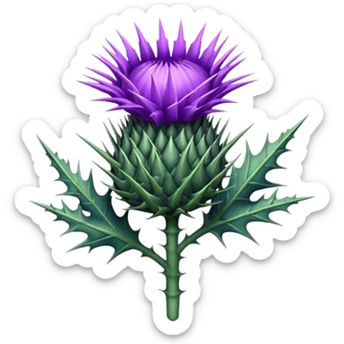 um emoji de cardo a flor sticker