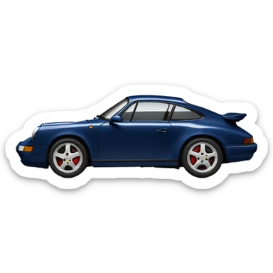 Porsche Dark Blue sticker