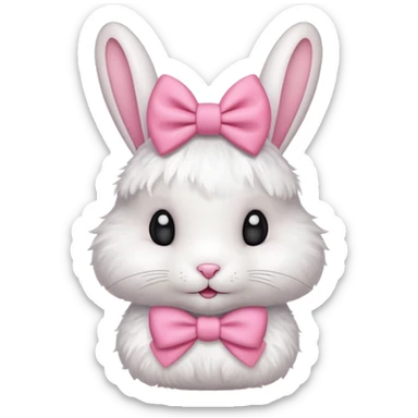 Coquette rabbit 🐇🎀 sticker