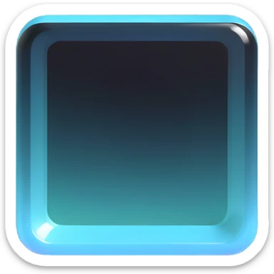 Russian Samokat delivery company logo on a transparent glass square rounded block sticker