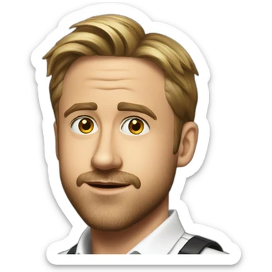 ryan gosling hehe sticker
