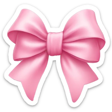 Cute baby pink bow  sticker