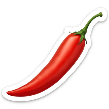 un piment rouge allongé sticker