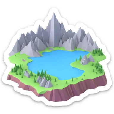 Khibiny mountains in Russia with distinctive peaks and geology sticker