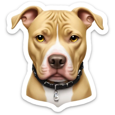 Gangster blonde pitbull sticker