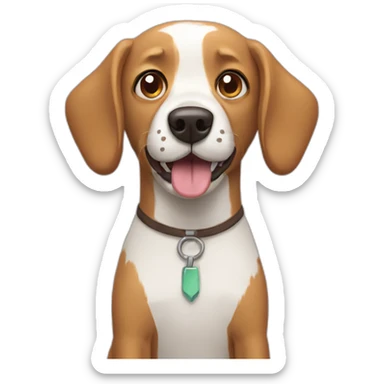 Rick and morty style dog sticker