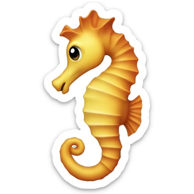 Sea horse sticker