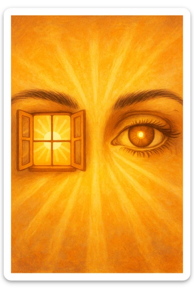 gli occhi sono la finestra da cui entra la vitamina d sticker