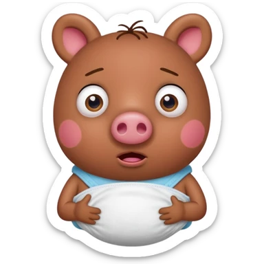 pepa pig kaka open snijd sticker