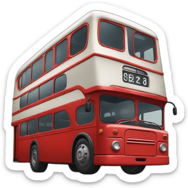 red-bus-two-storied sticker