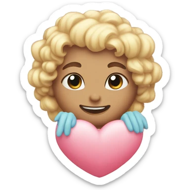 Cute aesthetic heart sticker