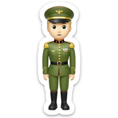 Little Green toy solider sticker