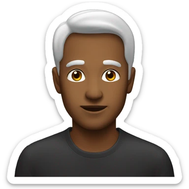 make this man's hear black sticker