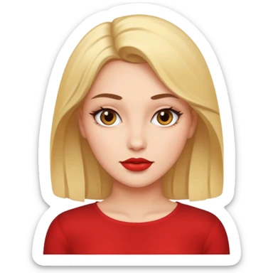 Seductive face  sticker