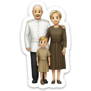 Pape françois avec un enfant  sticker