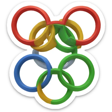 Olympic rings sticker