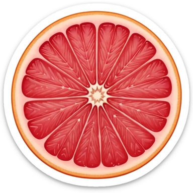 grapefuit and a slice sticker