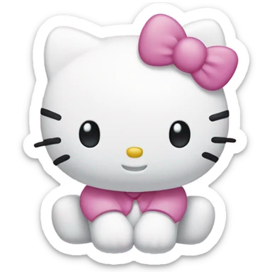 Hello kitty happy sticker