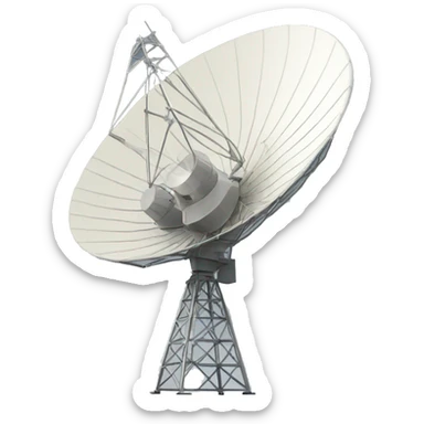 parabolic antenna sticker