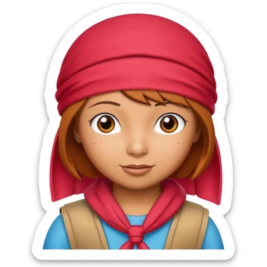 i want an emoji that shows dora the explorer with a red durag on, and next to her there are word that spell SYBAU sticker