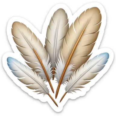 bundle of feathers sticker